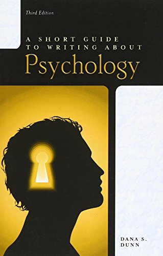 Beispielbild fr A Short Guide to Writing About Psychology, 3rd Edition (The Short Guide Series) zum Verkauf von BooksRun