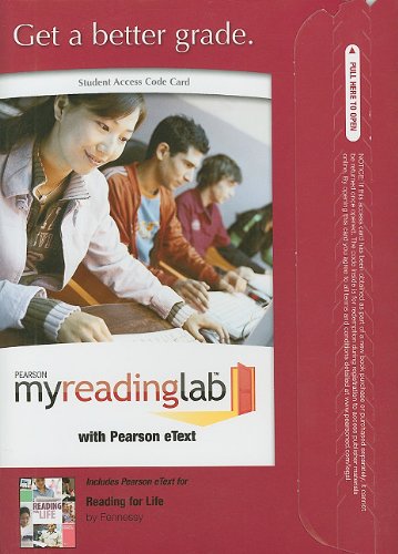 MyReadingLab with Pearson eText -- Standalone Access Card -- for Reading for Life (9780205755028) by Fennessy, Corinne; Kindersly, Dorling