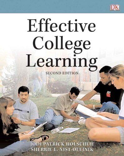 Stock image for Effective College Learning Second Edition for sale by Austin Goodwill 1101