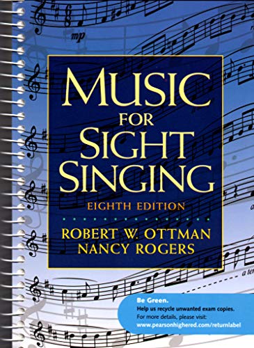 Stock image for Exam Copy for Music for Sight Singing for sale by Blue Vase Books