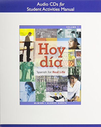 Stock image for Audio CDs for Student Activities Manual for Hoy da: Spanish for Real Life, Volume 1 for sale by Revaluation Books