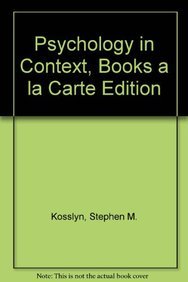 Stock image for Psychology in Context, Books a la Carte Edition (3rd Edition) for sale by Iridium_Books