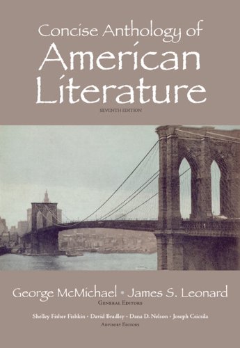 9780205763108: Concise Anthology of American Literature