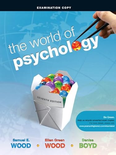 Beispielbild fr The World of Psychology (Examination Copy) zum Verkauf von HPB-Red