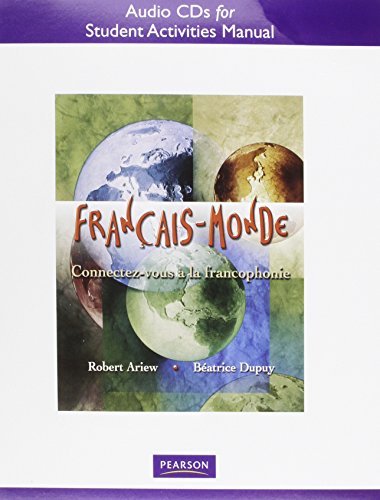 9780205767755: Audio CD's for Student Activities Manual for Franais-Monde: Connectez-vous  la francophonie