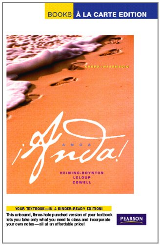 Imagen de archivo de Anda! Curso Intermedio: Books a La Carte Edition a la venta por HPB-Red