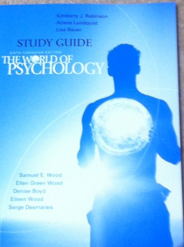 Imagen de archivo de Study Guide for The World of Psychology, Sixth Canadian Edition a la venta por BMV Bloor