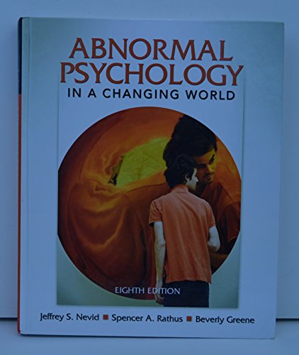 Imagen de archivo de Abnormal Psychology in a Changing World a la venta por ThriftBooks-Atlanta