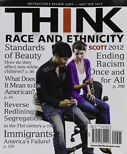 Imagen de archivo de THINK Race and Ethnicity a la venta por BooksRun