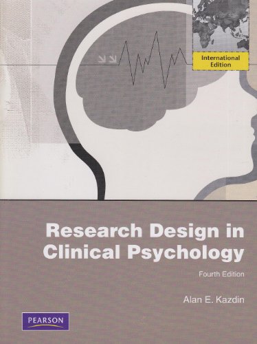 Imagen de archivo de Research Design in Clinical Psychology : International Edition a la venta por Better World Books