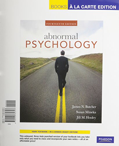 Stock image for Abnormal Psychology, Books a La Carte + Mypsychlab for sale by Solr Books