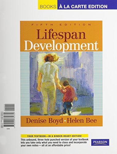 Lifespan Development (9780205775422) by Boyd, Denise; Bee, Helen