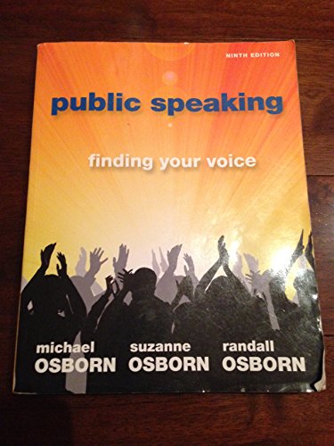 Imagen de archivo de Public Speaking: Finding Your Voice a la venta por Books of the Smoky Mountains