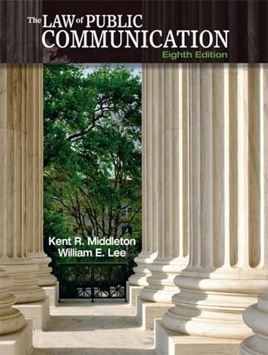 9780205781423: The Law of Public Communication