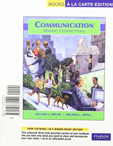 Stock image for Communication: Making Connections (Books a la Carte) for sale by HPB-Red