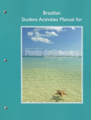 9780205783465: Brazilian Student Activities Manual for Ponto de Encontro: Portuguese as a World Language