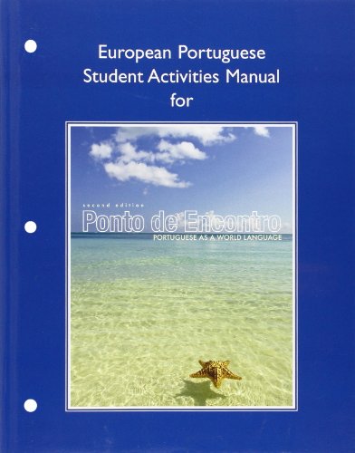 Imagen de archivo de European Student Activities Manual for Ponto de Encontro: Portuguese as a World Language a la venta por BooksRun