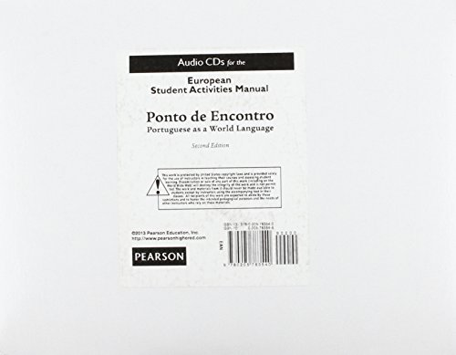 European SAM Audio CDs for Ponto de Encontro: Portuguese as a World Language (9780205783540) by Unknown Author