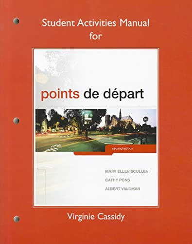9780205796274: Student Activities Manual for Points de dpart