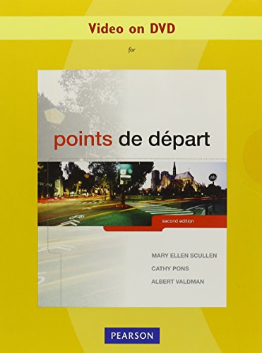 Video on DVD for Points de dÃ©part (9780205796335) by Scullen, Mary Ellen; Pons, Cathy; Valdman, Albert