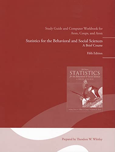 Imagen de archivo de Study Guide and Computer Workbook for Statistics for the Behavioral and Social Sciences, Fifth Edition a la venta por SecondSale