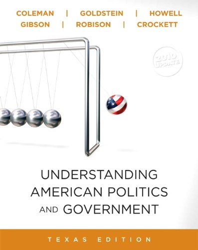 Stock image for Understanding American Politics and Government, 2010 Update, Texas Edition for sale by HPB-Red