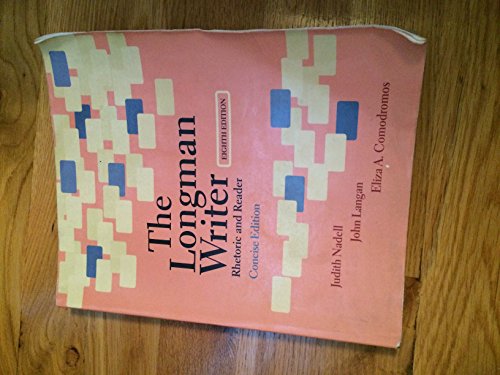 Imagen de archivo de Longman Writer, The, Concise Edition: Rhetoric and Reader a la venta por Gulf Coast Books