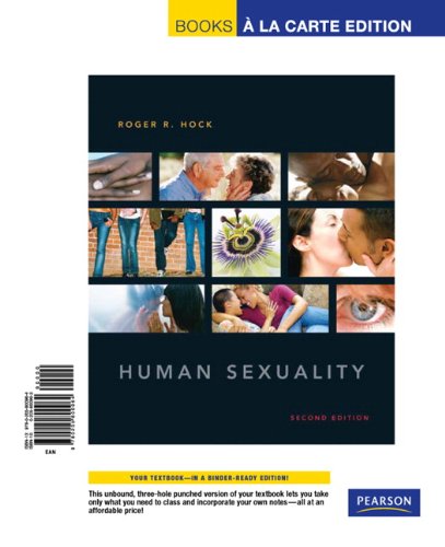 Imagen de archivo de Human Sexuality: Books a La Carte Edition a la venta por HPB-Red