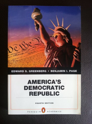 Beispielbild fr America's Democratic Republic (Penguin Academics) zum Verkauf von SecondSale