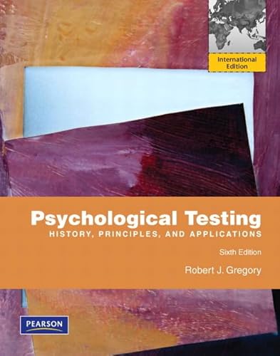 Beispielbild fr Psychological Testing: History, Principles, and Applications zum Verkauf von medimops