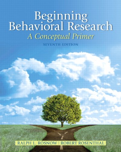 Beispielbild fr Beginning Behavioral Research: A Conceptual Primer (Mysearchlab) zum Verkauf von HPB-Red