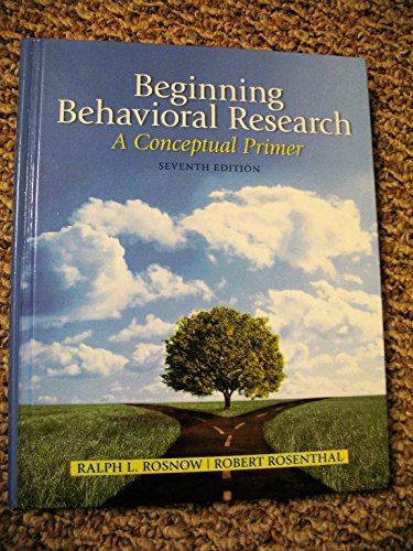 Stock image for Beginning Behavioral Research: A Conceptual Primer (Mysearchlab) for sale by Irish Booksellers
