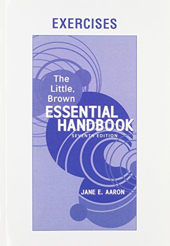 Stock image for Exercise Book for Little, Brown Essential Handbook for sale by BookHolders