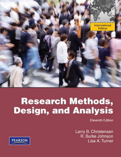 Beispielbild fr Research Methods, Design, and Analysis zum Verkauf von Anybook.com