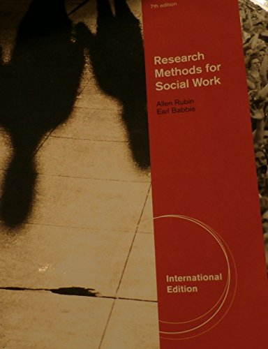 Beispielbild fr Research Methods for Social Workers (7th Edition) zum Verkauf von BooksRun