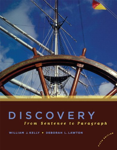 Beispielbild fr Discovery: From Sentence to Paragraph (Kelly WorkText Series) zum Verkauf von dsmbooks