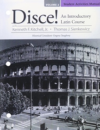 9780205823338: Student Activities Manual for Disce! An Introductory Latin Course, Volume 2