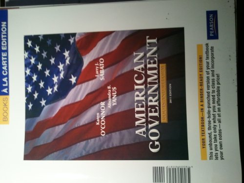 Beispielbild fr AMERICAN GOVT: ROOTS&REFORM 2011 TEX ED ALC (6th Edition) (Books a la Carte) zum Verkauf von HPB-Red