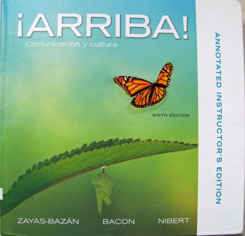 Beispielbild fr Arriba Comunicacion Y Cultura 6th Edition: Annotated Instructor's Edition zum Verkauf von HPB-Red