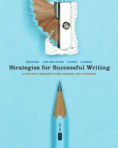 Stock image for Strategies for Successful Writing: A Rhetoric, Research Guide, Reader, and Handbook, Fifth Canadian Edition (5th Edition) Reinking, James A.; von der Osten, Robert A.; Cairns, Sue Ann and Fleming, Robert for sale by Aragon Books Canada