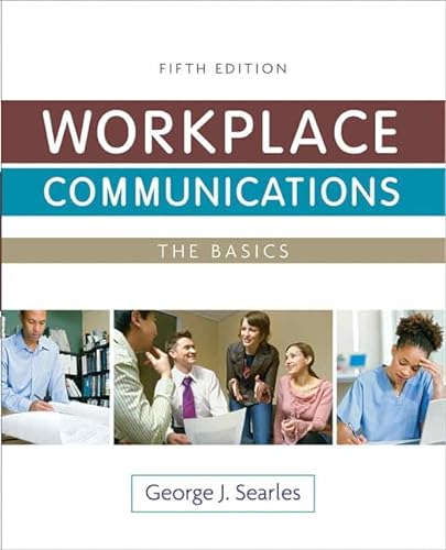 Beispielbild fr Workplace Communications: The Basics (5th Edition) zum Verkauf von BooksRun