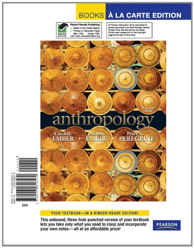 Imagen de archivo de Anthropology, Books a la Carte Edition (13th Edition) a la venta por BombBooks
