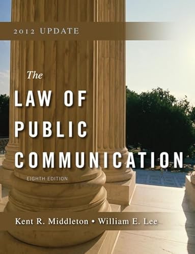 Stock image for Law of Public Communication 2012 Update (8th Edition) for sale by Books From California