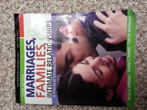 9780205841844: Instructor's Review Copy for Marriages, Families, and Intimate Relationships