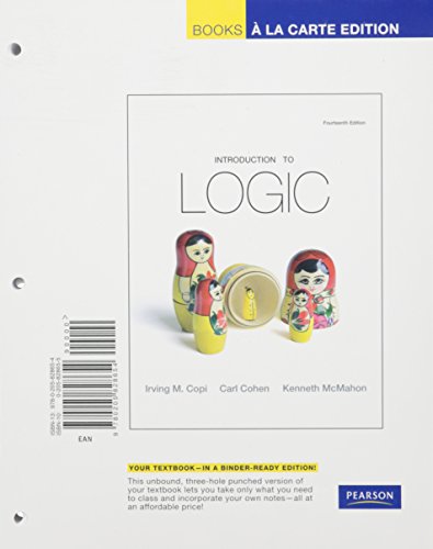 9780205841998: Introduction to Logic: Books a La Carte Edition