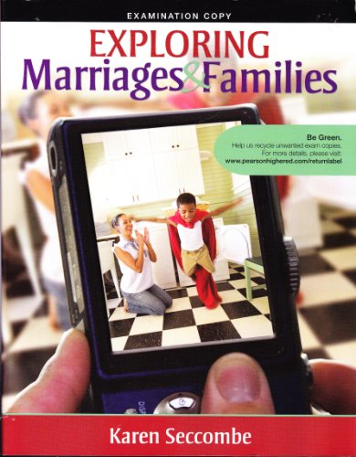 Imagen de archivo de Exploring Marriages & Families - EXAMINATION COPY a la venta por ThriftBooks-Dallas