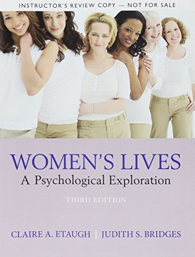 Stock image for Women's Lives: A Psychological Exploration, Instructor's Review Copy for sale by HPB-Red