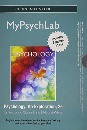 9780205846986: Psychology Mypsychlab Student Access Code: An Exploration
