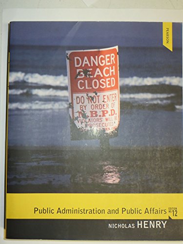Stock image for Public Administration and Public Affairs for sale by Better World Books