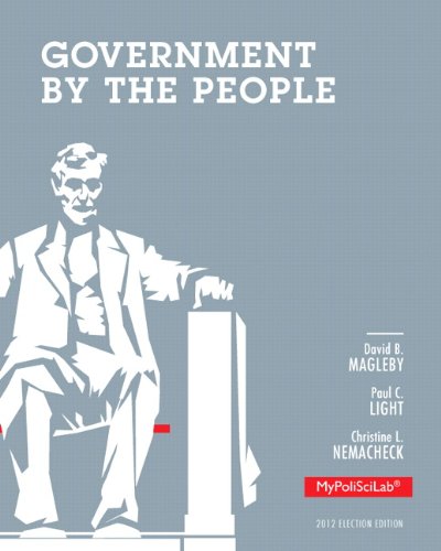 Imagen de archivo de Government by the People: 2012 Election Edition a la venta por ThriftBooks-Atlanta